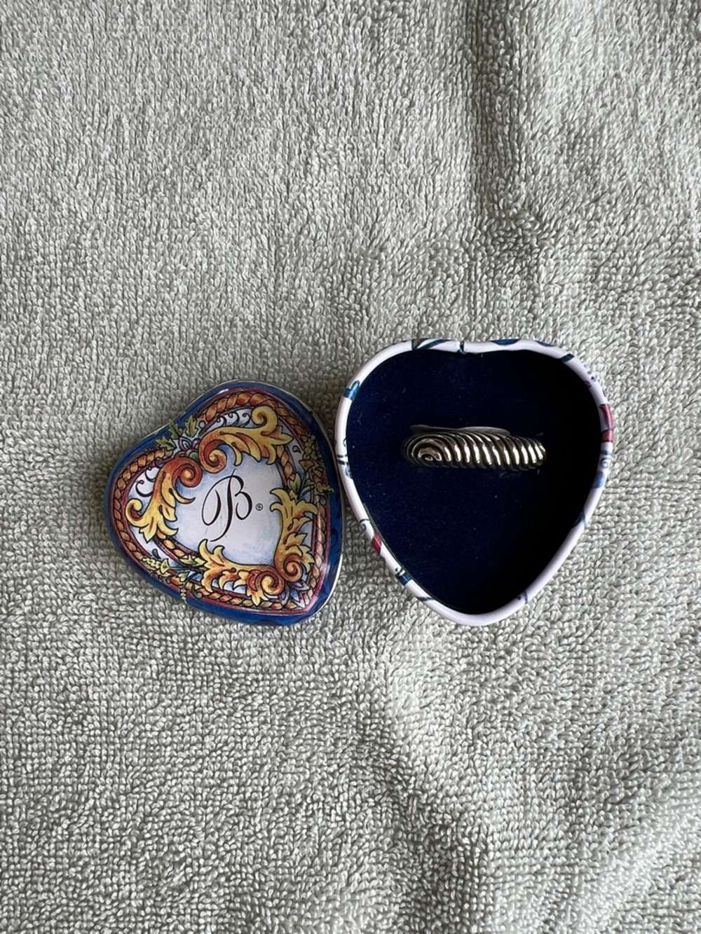 Brighton Silver Heart Ring